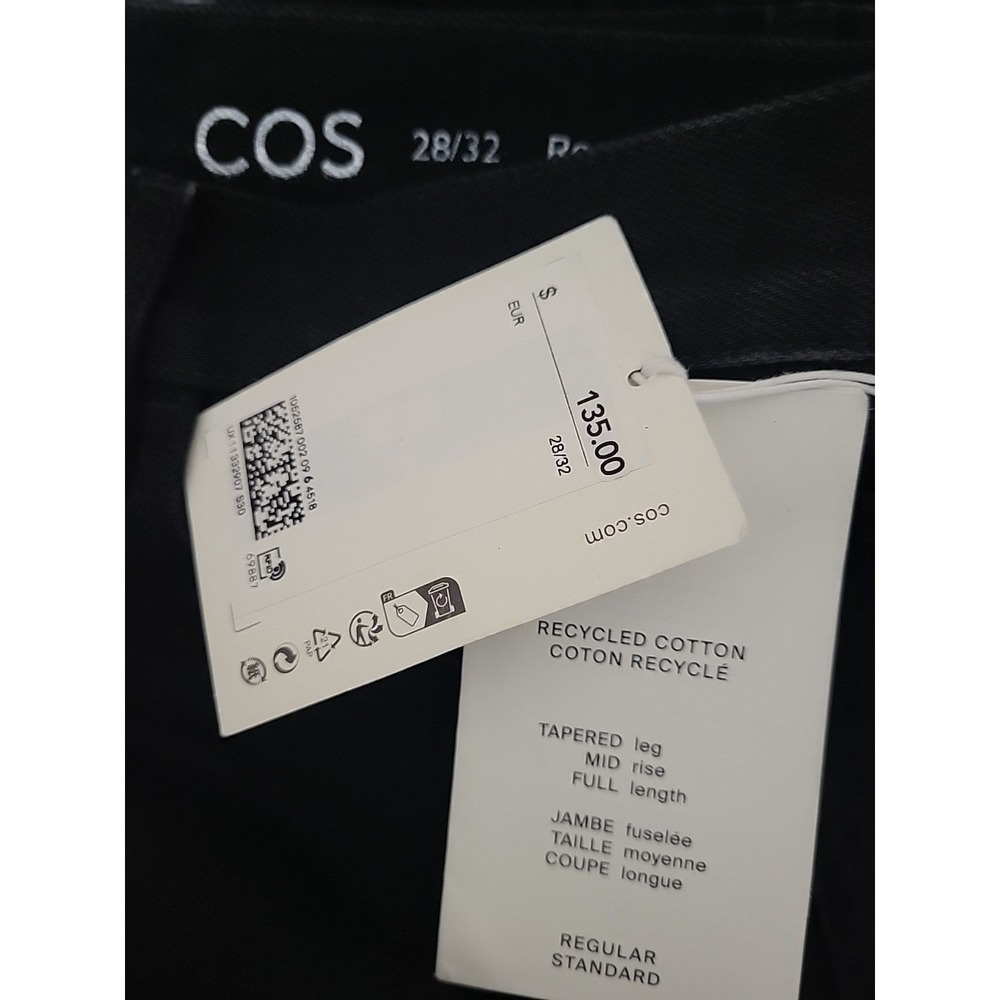 COS Men's Black Jeans 28X32 NWT Preppy Minimal Neutral Button Fly $135 - Picture 3 of 11
